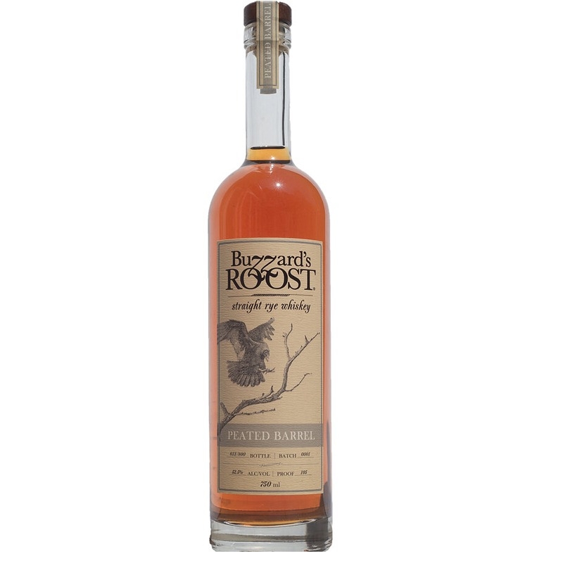 BUZZARDS ROOST PEATED BARREL RYE WHISKEY